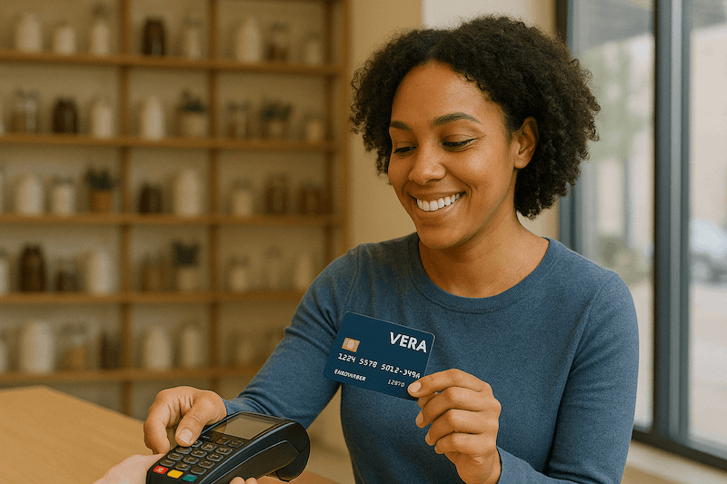 The Vera Credit team collaborating